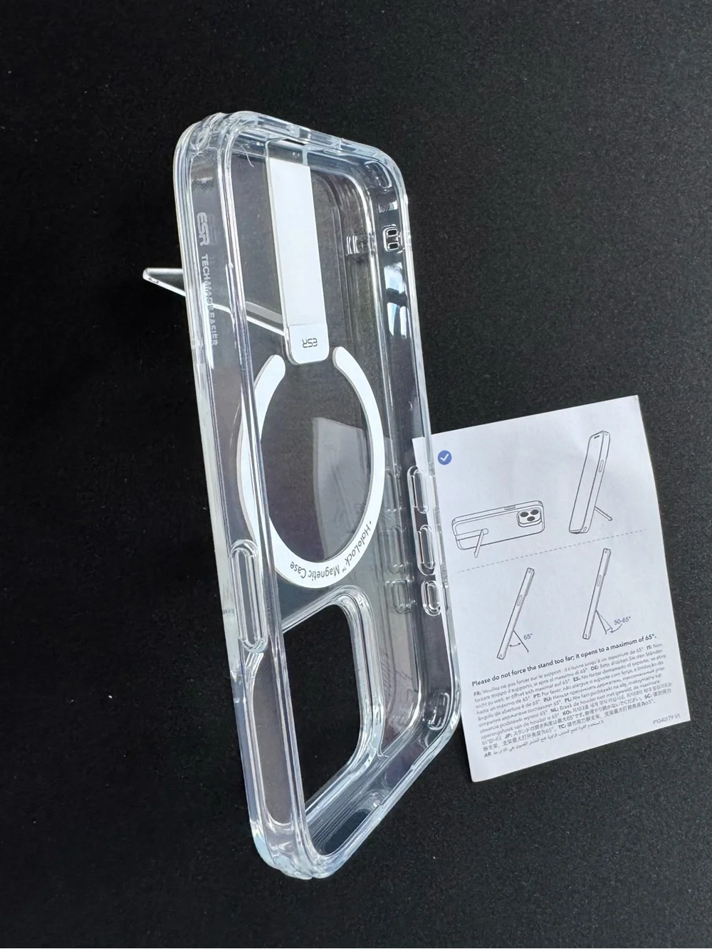 iPhone 15 Pro Case: Flickstand for MagSafe - Clear